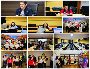 วันที่ 18 มีนาคม 2568 นายวุฒิชัย ประชาพร ผู้อำนวยการศูนย์เทคโนโลยีสารสนเทศและการสื่อสาร พร้อมด้วยนางสาวนันทิตา นัยวัฒน์ รักษาการในตำแหน่ง  ผู้อำนวยการกลุ่มบริการธุรกิจสารสนเทศ ให้เกียรติต้อนรับคณะศึกษาดูงาน  กรมวิทยาศาสตร์บริการ กระทรวงการอุดมศึกษา วิ